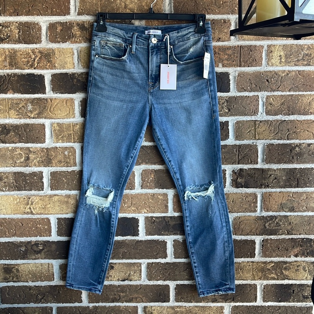 NEW Good American Good Legs Crop Skinny Jeans - Picture 3 of 11